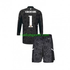 Maillot de Foot Belgique Courtois 1 Gardien Enfant Domicile Coupe du monde 2022 ML